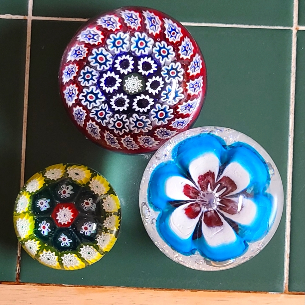Murano Glass Paperweights Made in Italy